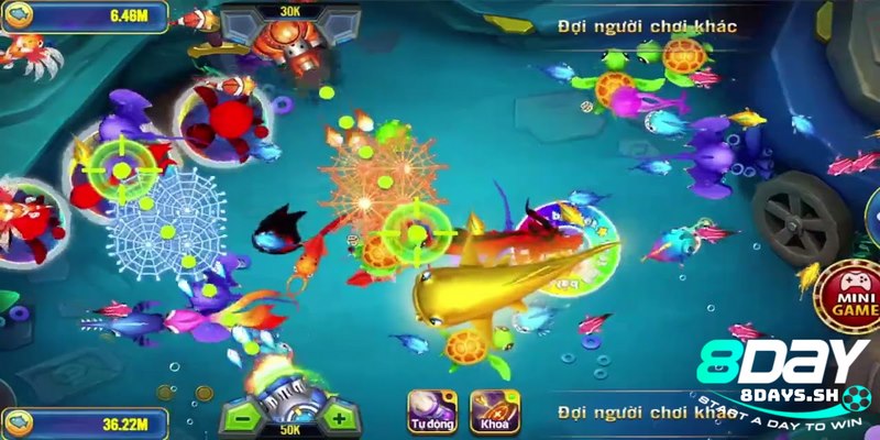 Game Royal Fishing 8DAY hiện tại có nhiều boss đỉnh cao